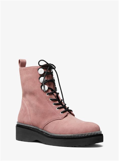 tavie boot michael kors|Tavie Suede Combat Boot .